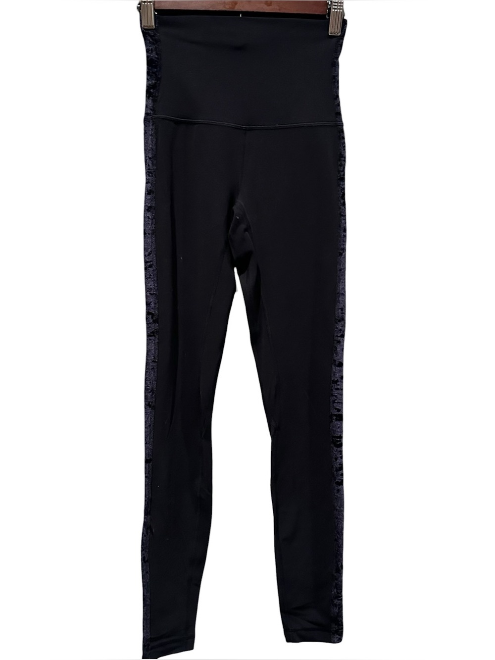 Lululemon Align Super High-Rise Pant 28" *Crushed Velvet Black Size 2 W5DAQS